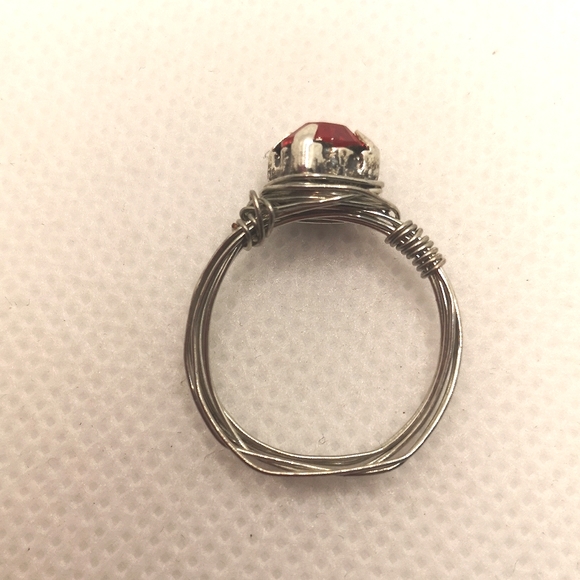 Handmade wire wrap ring 🔥🧱 - Picture 3 of 5